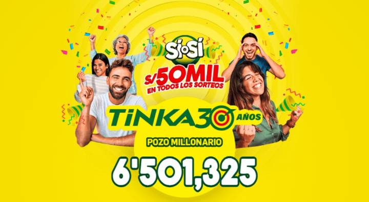 Resultado La Tinka del domingo 26 de octubre: números ganadores del Pozo Millonario