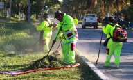 Trabajan brigadas de servicios públicos en limpieza de vialidades
