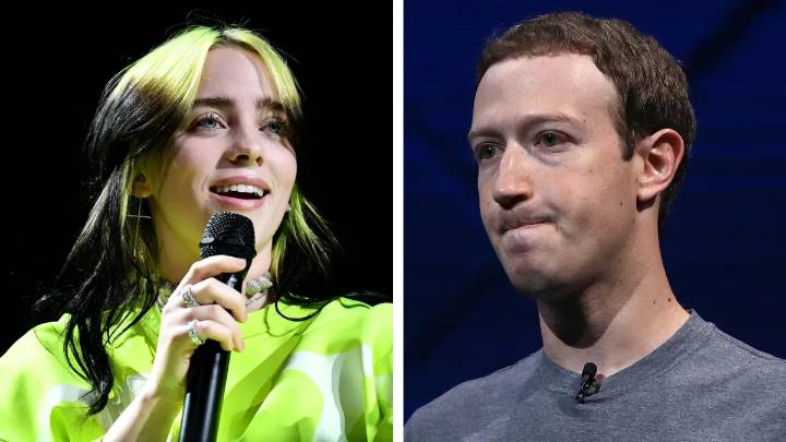 Billie Eilish asks billionaires to use wealth for good, Mark Zuckerberg in the audience doesn’t clap