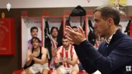 Inside de la felicitación de Jiménez al vestuario del Sporting: «¡Gracias por el esfuerzo sobrehumano! Esto quiere la afición. Mejoraremos muchas cosas»