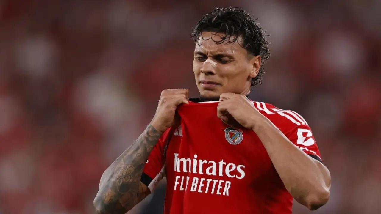 Recios con Richard Ríos tras último partido de Benfica, "hizo poco, pero bien"