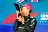 ‘A pretty s*** job of avoiding your teammate’ – Tensions boil over after McLaren duo collide as George Russell wins Singapore GP