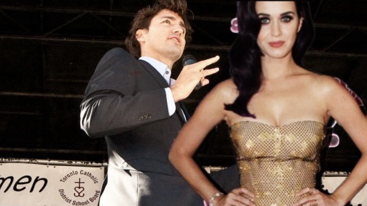 Katy Perry and Justin Trudeau Caught on Jumbotron at Coldplay Concert