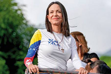 La líder opositora de Venezuela María Corina Machado, Premio Nobel de la Paz 2025