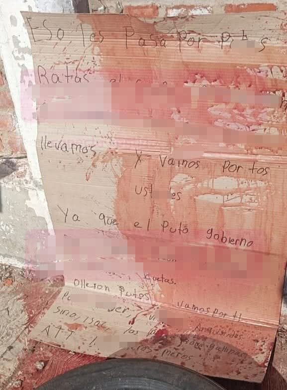 Dejan otro siniestro mensaje en Tlaxcala, ahora en Texoloc