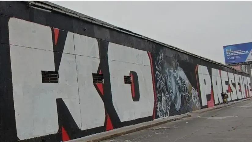 Pintan mural en homenaje a Eduardo Ruiz Sanz, joven que murió tras recibir un disparo en protesta contra el Gobierno