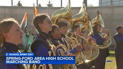 Spring-Ford Area High School students strike up the band