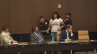 Several LSU students detained, one arrested at presidential search committee meeting