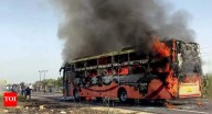 Rajasthan fire tragedy: Bus travelling from Jaisalmer to Jodhpur catches fire; casualties reported