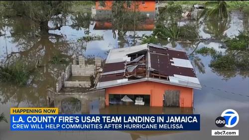 Los Angeles County Fire team heads to Jamaica after Hurricane Melissa