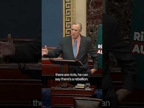 Merkley Holds Marathon Senate Floor Speech Condemning Trump
