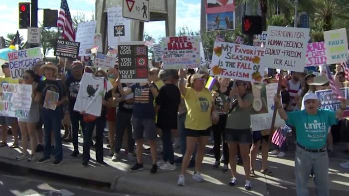 ‘Couldn’t stay home:’ Hundreds rally outside Orlando City Hall in ‘No Kings’ protest