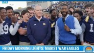 Marist's football team appears on the Today Show to kick off Friday Morning Lights