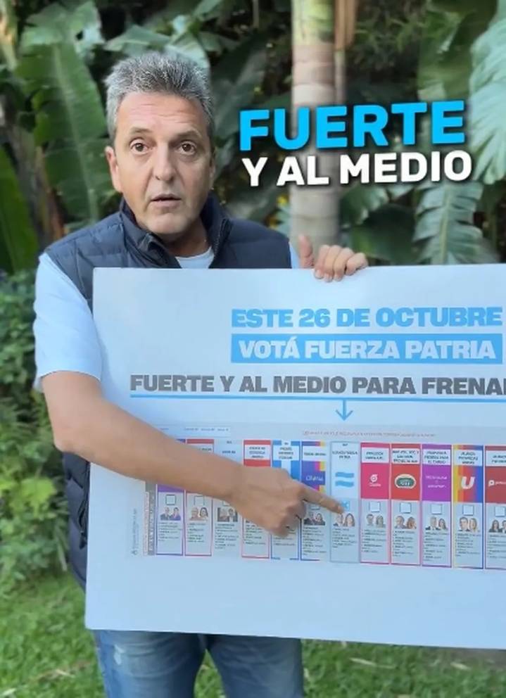 Sergio Massa: «Este domingo 26 de octubre votá la bandera argentina, fuerte y al medio»