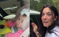 Moment Panicked Mom Realizes Baby Is Locked in the Car