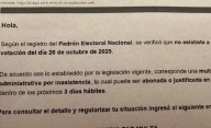 Circula un mail falso con multas para quienes no hayan votado en las legislativas 2026