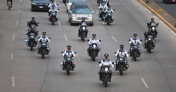 Despiden con caravana a policía vial fallecido durante operativo “Ola Verde”