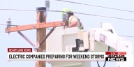 Crews preparing for weekend storms