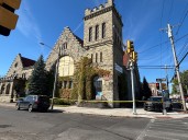 Man found with serious stab wound outside former Syracuse church