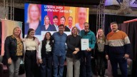 Entrega de aportes a instituciones del departamento San Martín y supervisión de obras en escuelas