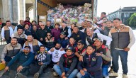 Delfina Gómez recibe 14 toneladas de ayuda humanitaria del SUTEYM para familias damnificadas