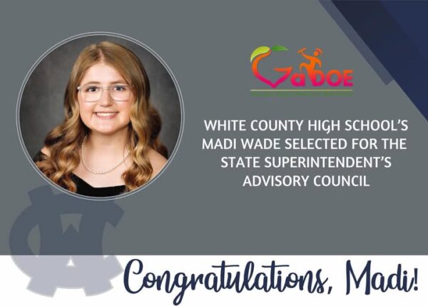 Madi Wade Selected For State Student Advisory Council