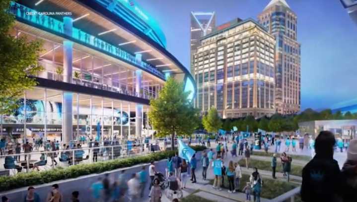City considers adding indoor concert venue next to Bank of America Stadium