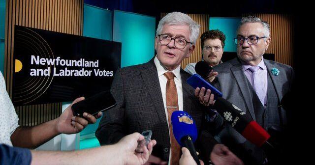 CP NewsAlert: N.L. NDP Leader Jim Dinn wins riding