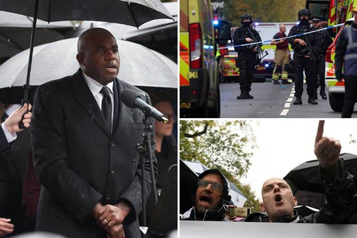 UK Deputy PM David Lammy heckled at vigil for Manchester synagogue terror attack victims