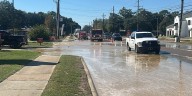 Car crashes into fire hydrant on Pass Road in Biloxi, causing lane closures