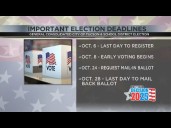 Important election deadlines ahead of Election Day in November