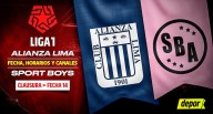 Canal de TV y horarios del Alianza Lima vs. Sport Boys, por la Liga 1 2025
