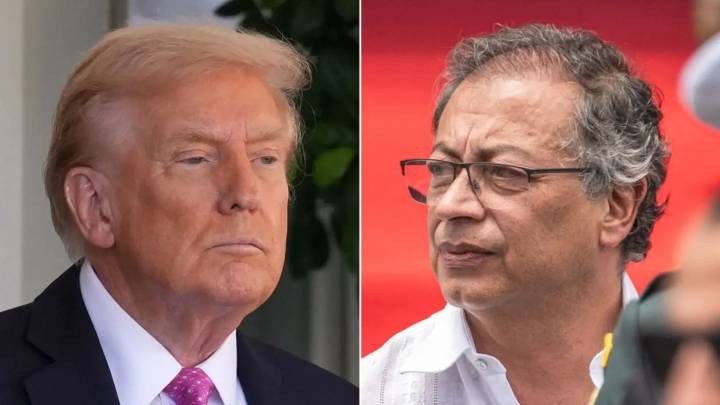 Donald Trump califica a Gustavo Petro de “líder del narcotráfico” y amenaza con cortar ayuda y aplicar aranceles a Colombia