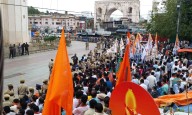 Devotees throng temple at Charminar on Diwali