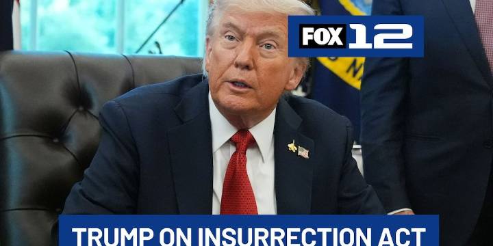 Trump won't rule out using Insurrection Act in Portland