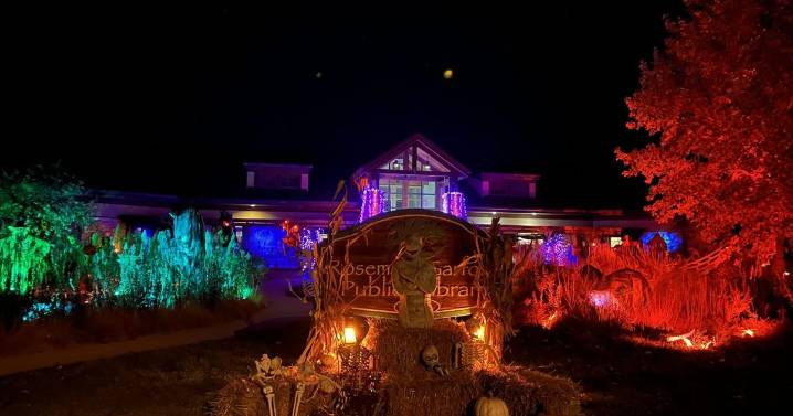 Rosemary Garfoot Public Library welcomes guests with massive Halloween display and events