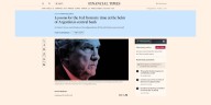 Lecciones para la Fed de mi tiempo al frente del Banco Central argentino