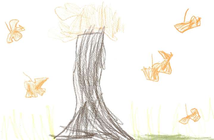 Weather Drawing: Last of the leaves