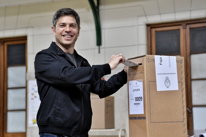 El voto de Axel Kicillof en La Plata