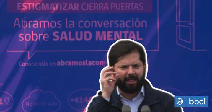 Presidente Boric llama a "hablar sin miedo sobre salud mental" e impulsa primera campaña en la materia