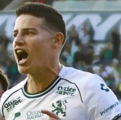 James Rodríguez, molesto al salir del campo en el Atlas vs. León; su gesto genera polémica