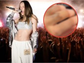 ¡Tremendo susto! Belinda sufre accidente en pleno concierto tras tocar la batería