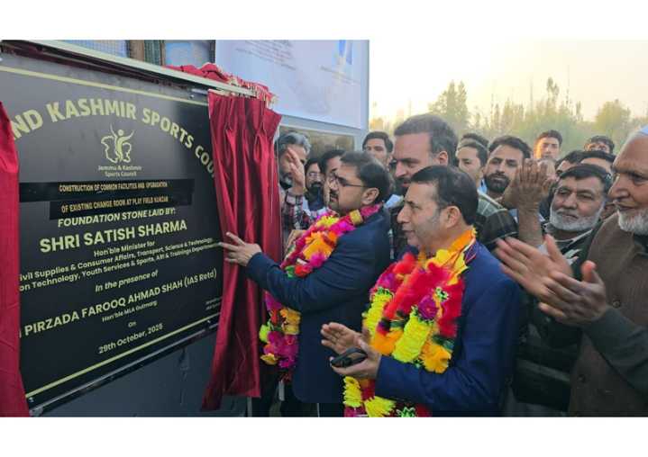 Satish lays foundation stone for  key developmental projects