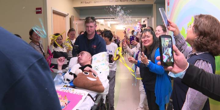 American Family Children’s Hospital celebrates discharge of final ALCS student critically injured in shooting