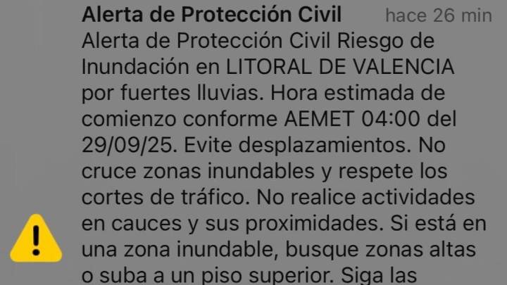 La jueza de la dana pide a Emergencias datos sobre el ES-Alert enviado el pasado domingo