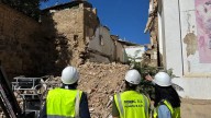 Comienzan los trabajos de demolición del inmueble número 9 de la ronda de Montearagón