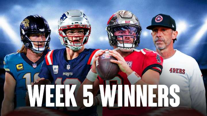 NFL Week 5 winners: Drake Maye has his moment, Bucs