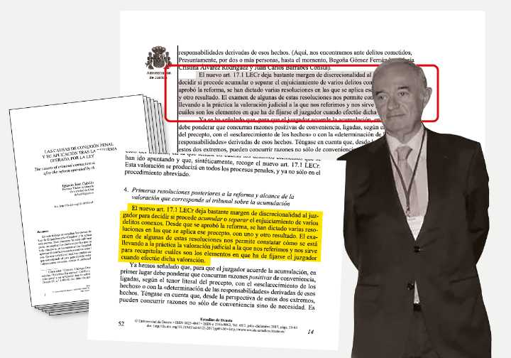 Peinado copia sin citar pasajes de una revista jurídica para llevar a Begoña Gómez ante el jurado