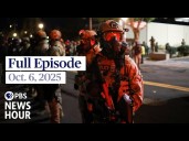 PBS News Hour live episode, Oct. 6, 2025
