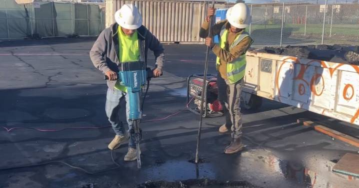 Providing shade in schoolyards and valuable skills to young job seekers